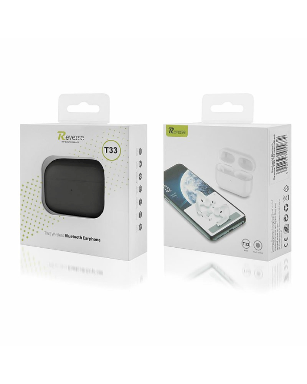 Reverse T33 Беспроводные наушники с микрофоном черные