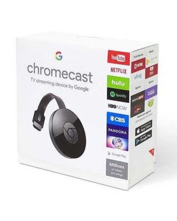 Google Chromecast 2 NC2-6A5 TV Приставка для стриминга Wi-Fi | Youtube | NetFlix | HDMi Черная