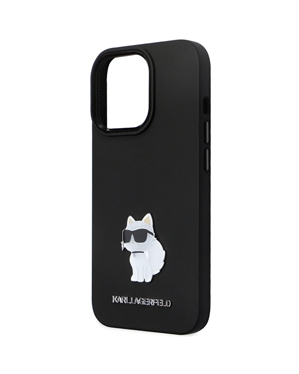 Karl Lagerfeld KLHCP13LSMHCNPK iPhone 13 Pro | 13 6.1" czarny|black hardcase Silicone C Metal Pin