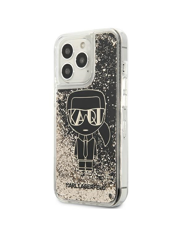 Karl Lagerfeld Liquid Glitter Gatsby Case for iPhone 13 Pro Black