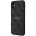 Guess GUHMN61G4GFRK iPhone 11 6.1" | Xr black|black hardcase 4G Collection Leather Metal Logo MagSafe