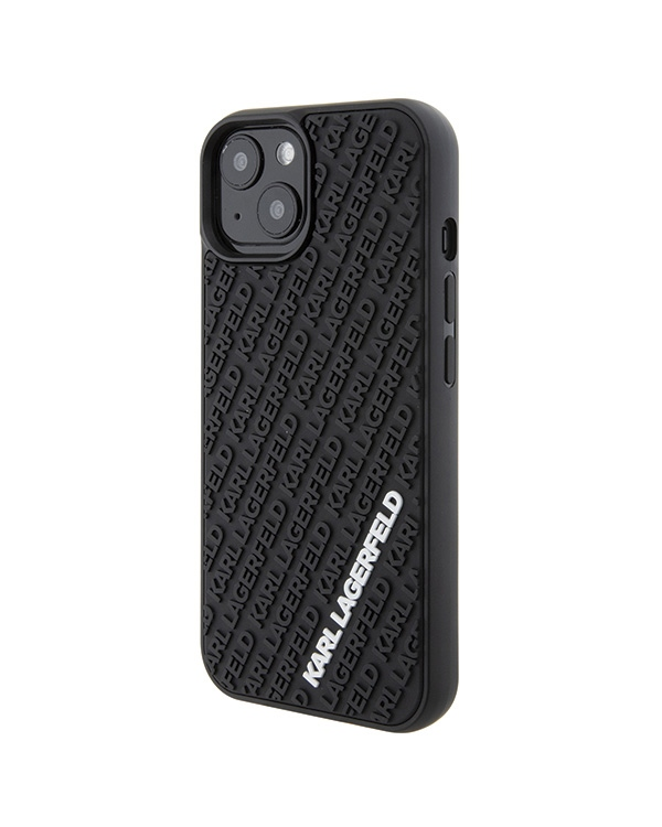 Karl Lagerfeld KLHCP15S3DMKRLK iPhone 15 6.1" czarny|black hardcase 3D Rubber Multi Logo