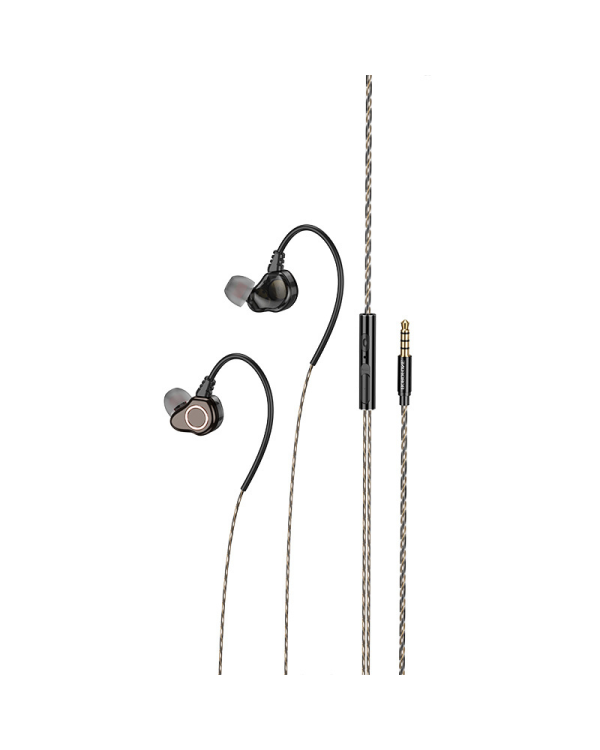 Borofone Earphones BM88 Sea with microphone black