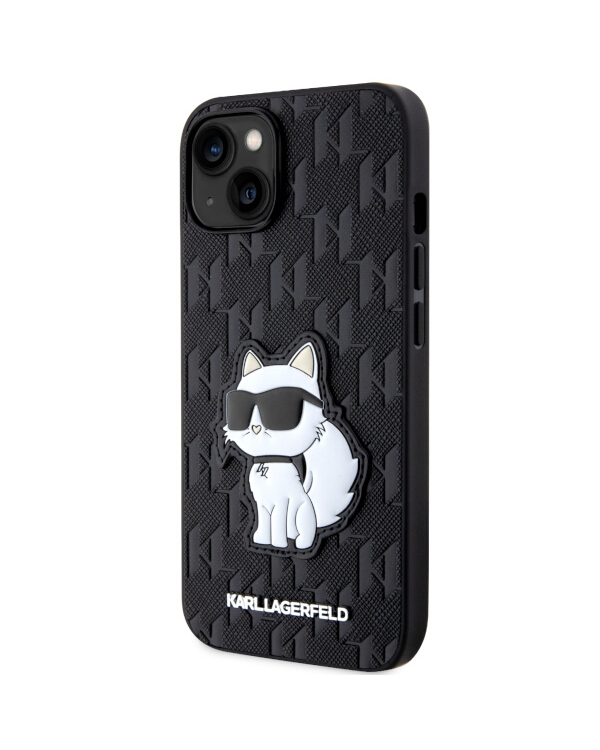 Karl Lagerfeld KLHCP14SSAKHPCK iPhone 14 6.1" черный Saffiano Monogram Choupette
