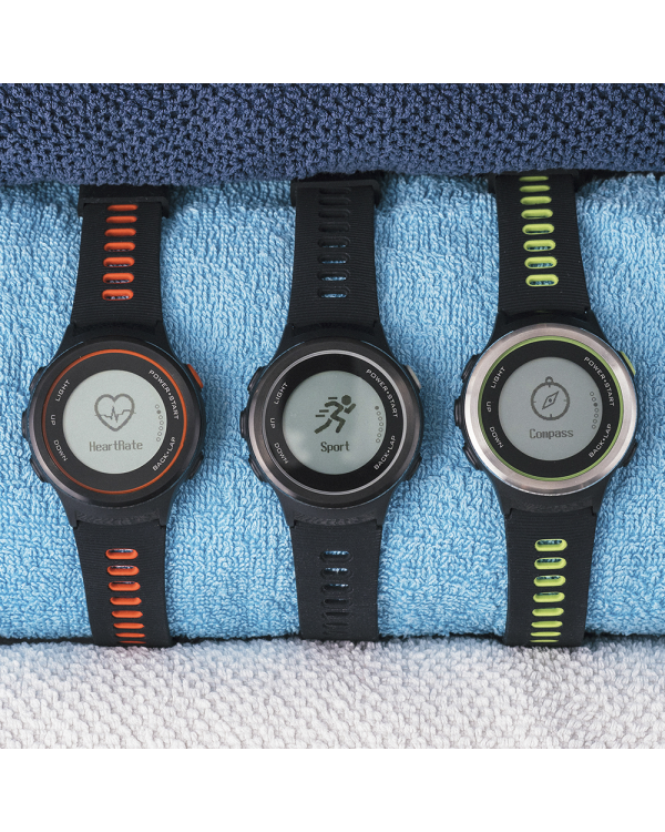 Forever Smart SW-600 Triplex Умные Часы GPS / Пульсометр / IP68 / BT 4.2 / Компасс / Погода / Серые