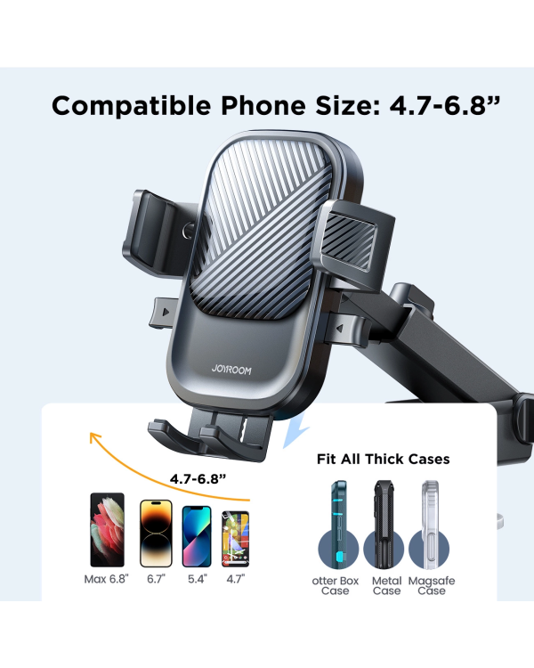 Joyroom JR-OK6 автомобильный держатель телефона на приборную панель - черный