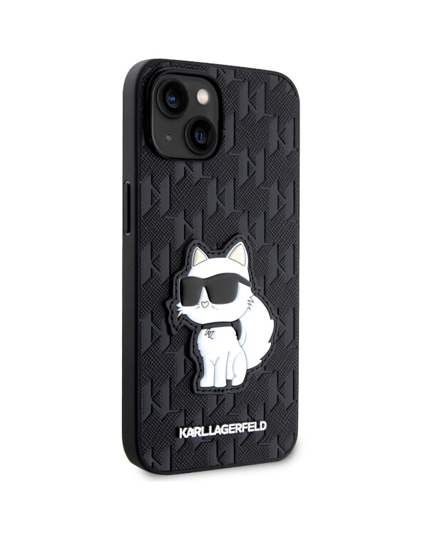 Karl Lagerfeld KLHCP14SSAKHPCK iPhone 14 6.1" черный Saffiano Monogram Choupette