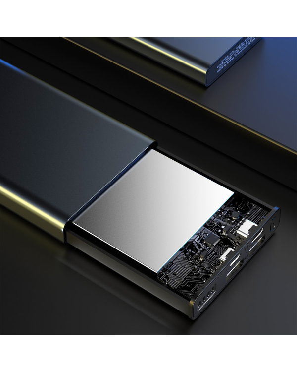 Металлический пауэрбанк Dudao с LED-индикатором 10000mAh серебристый (K5Pro)