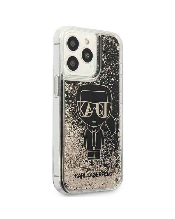 Karl Lagerfeld Liquid Glitter Gatsby Case for iPhone 13 Pro Black
