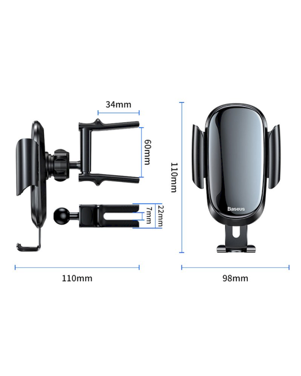 Baseus SUYL-BWL01 Универсальный держатель для устройств черный