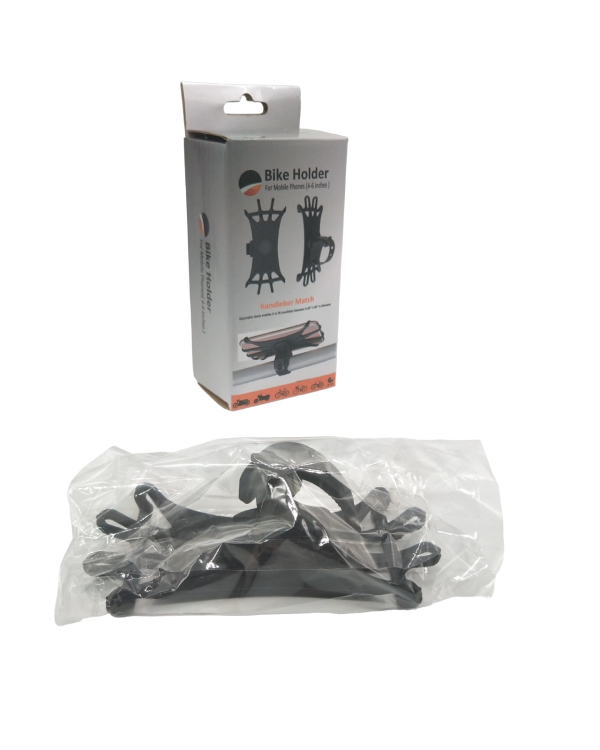 Swivel silicone bike holder - black