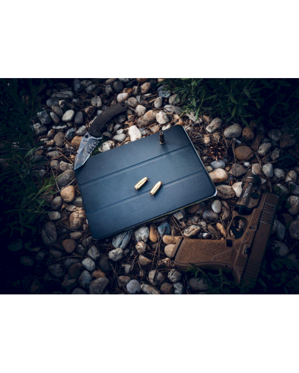 Tactical Book Tri Fold Case for Samsung T500/T505 Galaxy Tab A7 10.4 Blue