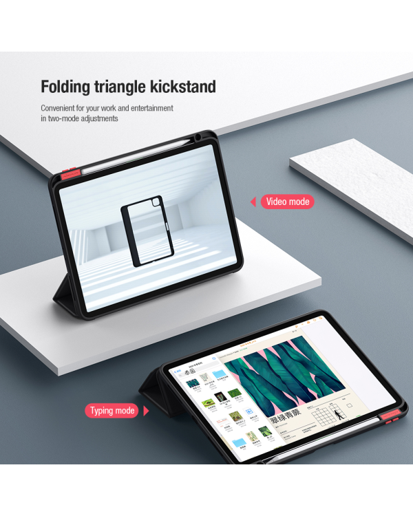 Nillkin Bevel Leather Case for iPad Air 10.9 2020|Air 4|Air 5 Black