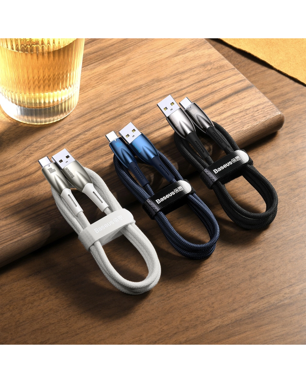 Baseus Glimmer Series Fast Charging Cable USB-A - USB-C 100W 480Mbps 2m black