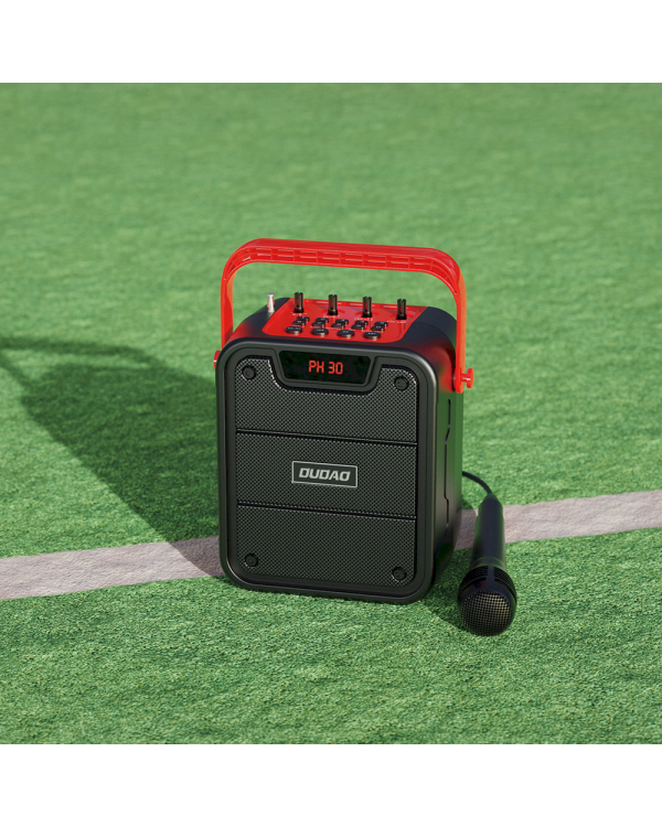 Dudao Y15s беспроводная колонка 10Вт / 4800мАч / микрофон караоке черный