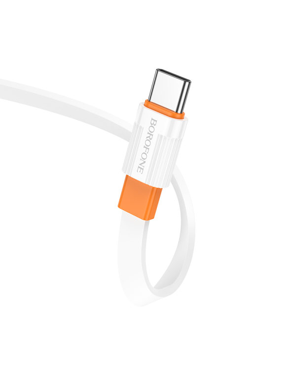 Borofone Cable BX89 Union - USB to Type C - 3A 1 metre white-orange