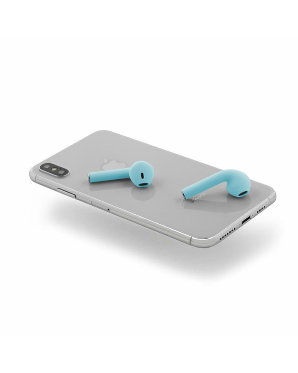 Reverse i12 Беспроводные наушники с микрофоном светло-синие