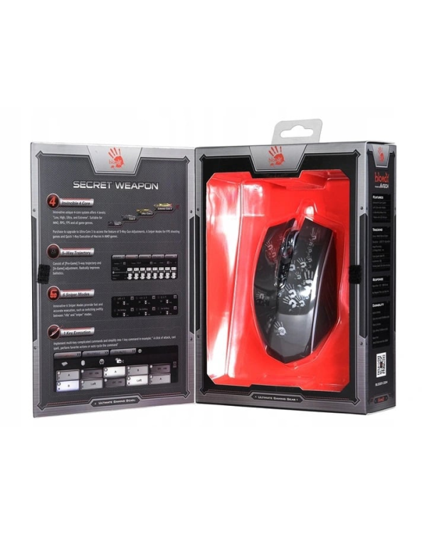 Игровая мышь A4tech Bloody Blazing A60 | RGB-подсветка | 6200 DPI | USB | черный