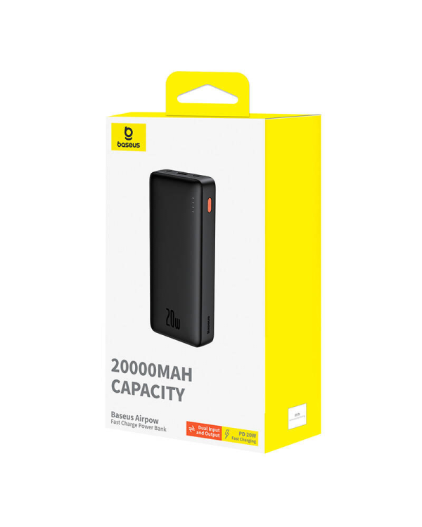 Baseus Airpow 20000mAh 20W powerbank (черный)