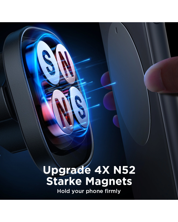 Joyroom JR-ZS400 магнитный автомобильный держатель телефона на приборную панель - черный