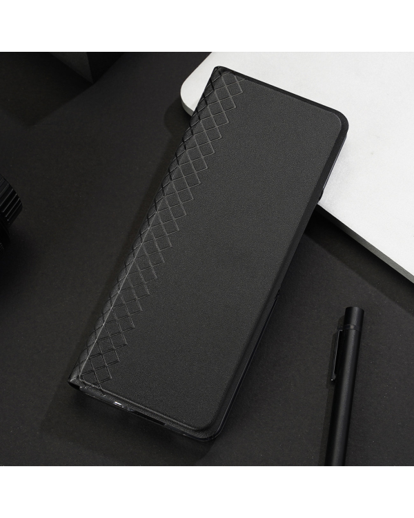 Dux Ducis Bril Leather Flip Wallet Case for Samsung Galaxy Z Fold5 5G - Черный