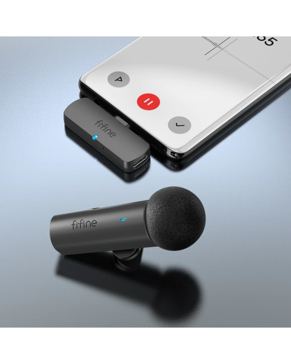 Беспроводной микрофон Fifine M6 USB-C для блогов | подкастов | стриминга | телефонов | ПК