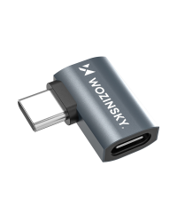 Wozinsky WPKB-01 USB-C - USB-C 40Gb|s 240W 8K OTG Side Angled Adapter - Серый