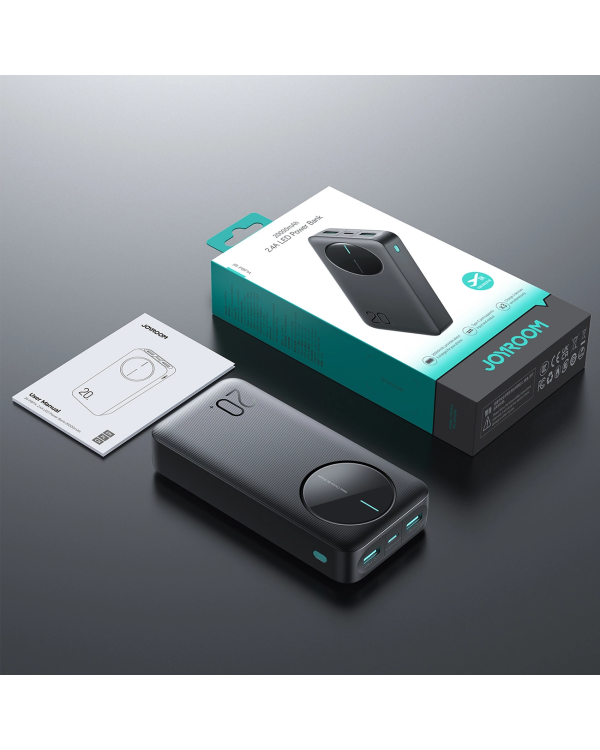 Powerbank Joyroom JR-PBF14 20000mAh 2.4A 2x USB-A 1x USB-C - черный