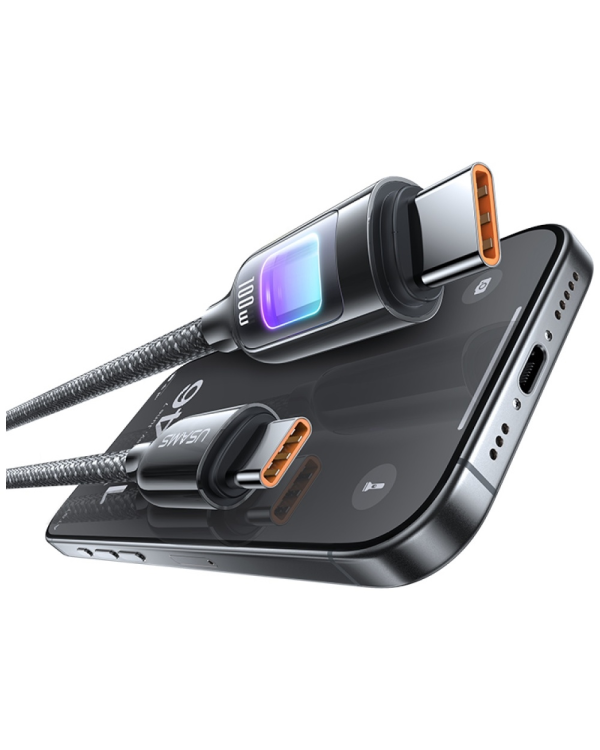 Kabel USAMS TC Series SJ750 100W USB-C   do USB-C 1,2 m tarnish