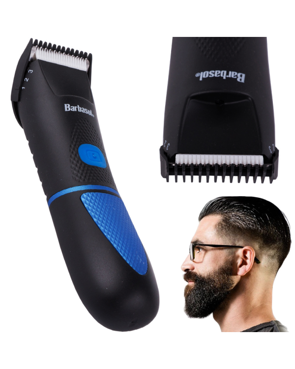 Goodbuy Barbasol триммер для бороды черный | синий (2 батарейки AAA)