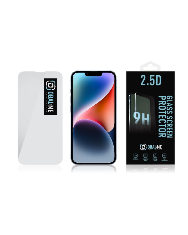 OBAL:ME 2.5D Glass Screen Protector for Apple iPhone 13|13 Pro|14 Clear