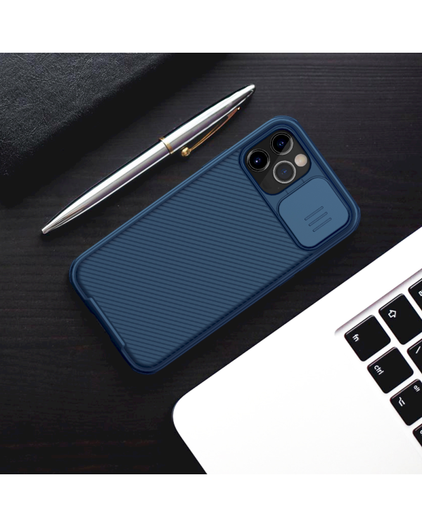 Nillkin CamShield Pro Magnetic Hard Case for iPhone 12/12 Pro 6.1 Blue