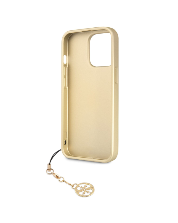 Guess 4G Charms Case for iPhone 13 Pro Max Brown