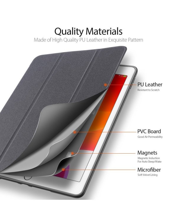 Dux Ducis domo чехол для планшета Apple iPad 7 10.2 (2019) A2200 / A2198 / A2232 черный
