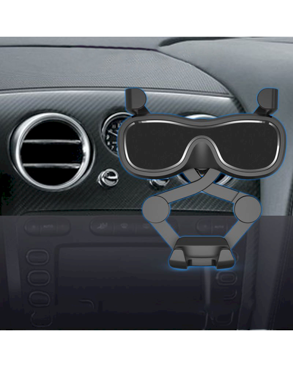 Gravity smartphone car holder for air vent with air freshener silver (YC06)