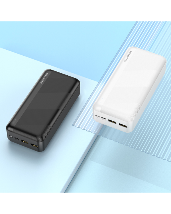 Borofone Power Bank 30000mAh BJ27B Pindar - 2xUSB - white