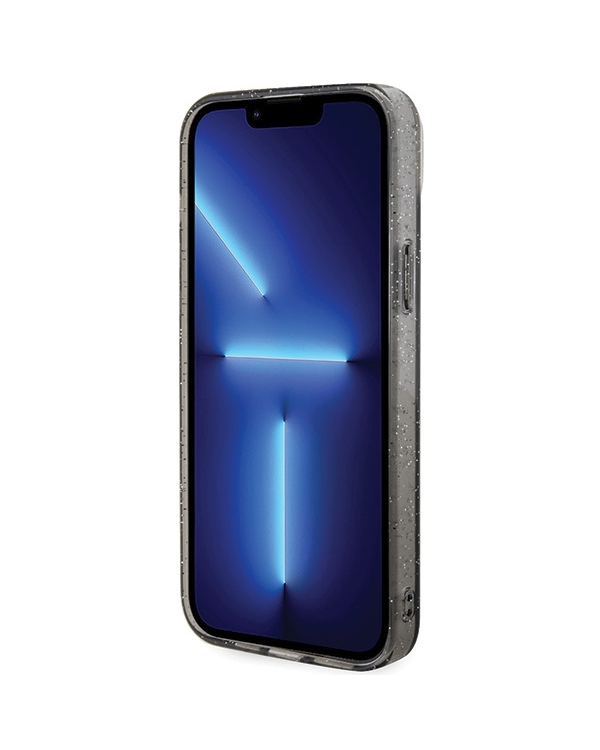 Karl Lagerfeld KLHMP15SHGKCNOK iPhone 15 6.1" czarny|black hardcase Karl&Choupette Glitter MagSafe