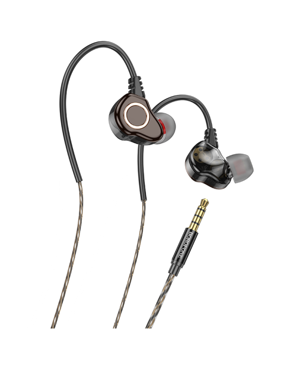 Borofone Earphones BM88 Sea with microphone black