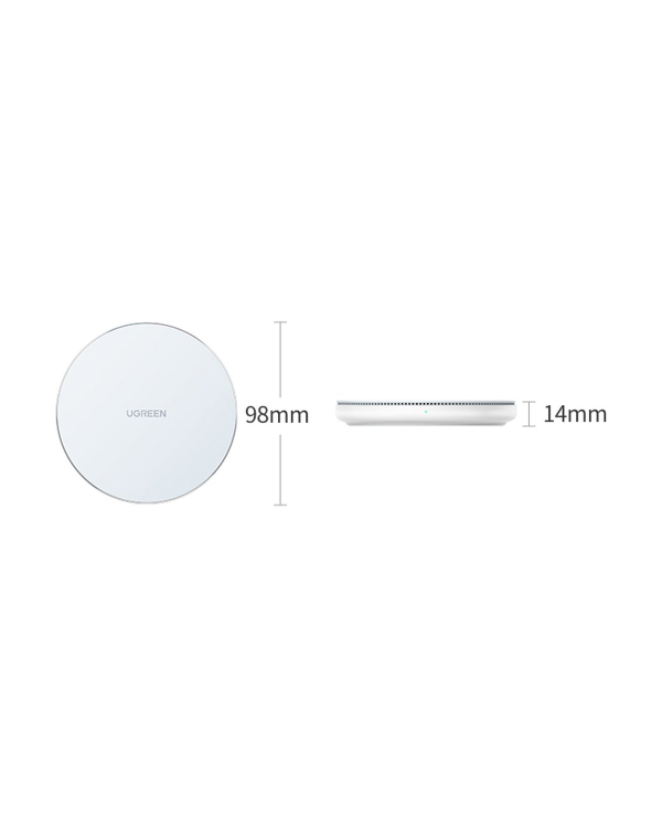 Ugreen 15W Qi wireless charger white (CD191 40122)