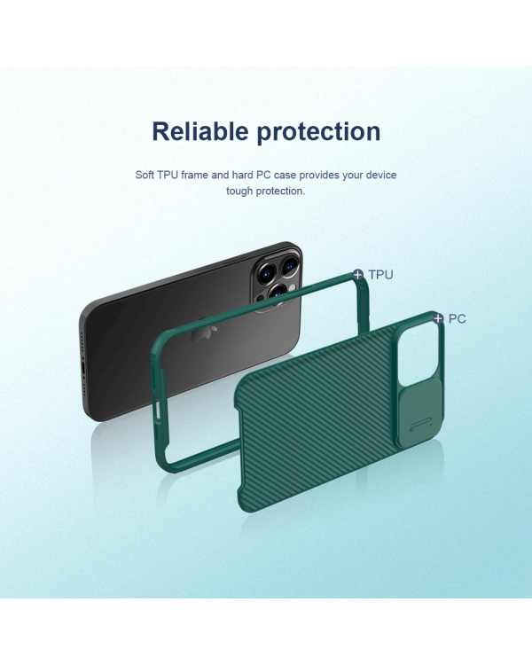 Nillkin CamShield Pro Hard Case for iPhone 13 Pro Max Deep Green