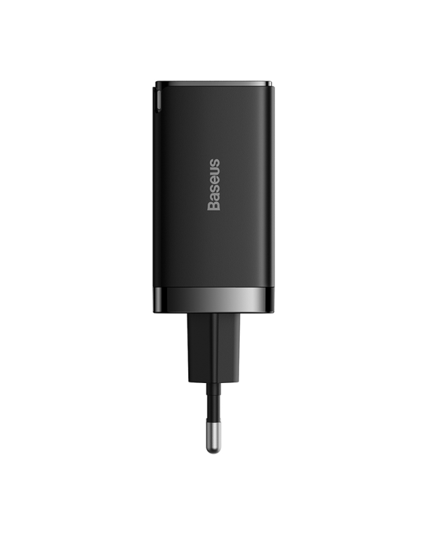 Настенное зарядное устройство Baseus GaN5 Pro 2xUSB-C + USB, 65 Вт (черный)