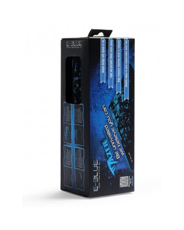 Игровой коврик для мыши E-Blue Mazer Marface L черный / синий 445 x 355 мм