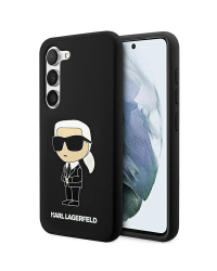 Karl Lagerfeld KLHCS23SSNIKBCK S23 S911 hardcase czarny|black Silicone Ikonik