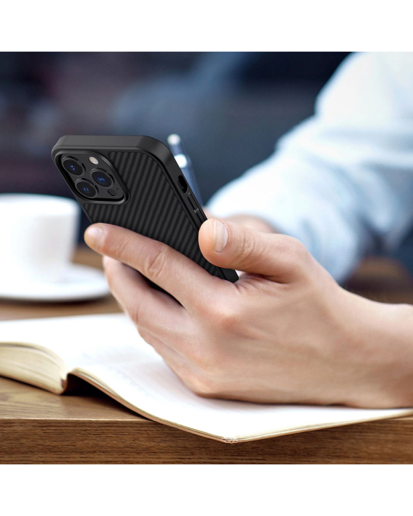 Nillkin Synthetic Fiber Carbon iPhone 13 Pro case black