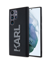 Karl Lagerfeld KLHCS24L3DMBKCK S24 Ultra S928 czarny|black чехол для телефона 3D резиновый глиттер логотип