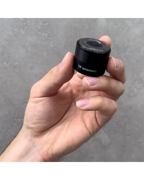 Wozinsky светодиодный задний велосипедный фонарь с микро USB красный свет 5 режимов черный (WRBLB2)