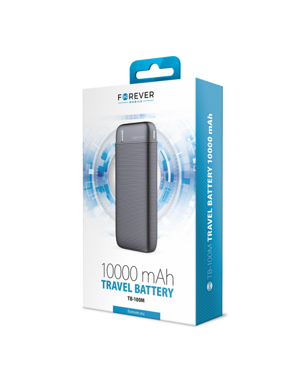 Forever power bank TB-100M 10000 mAh black