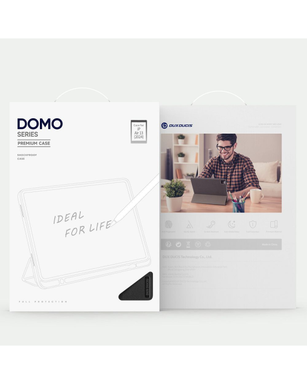 Dux Ducis domo magnet case чехол для планшета Apple iPad Air 13 (2024) A2903 | A2904 | A2898 черный
