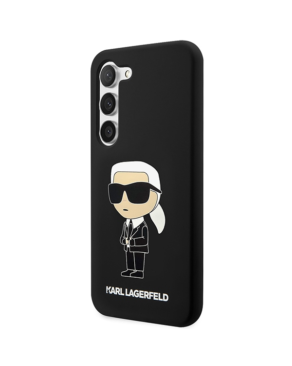 Karl Lagerfeld KLHCS23SSNIKBCK S23 S911 hardcase czarny|black Silicone Ikonik