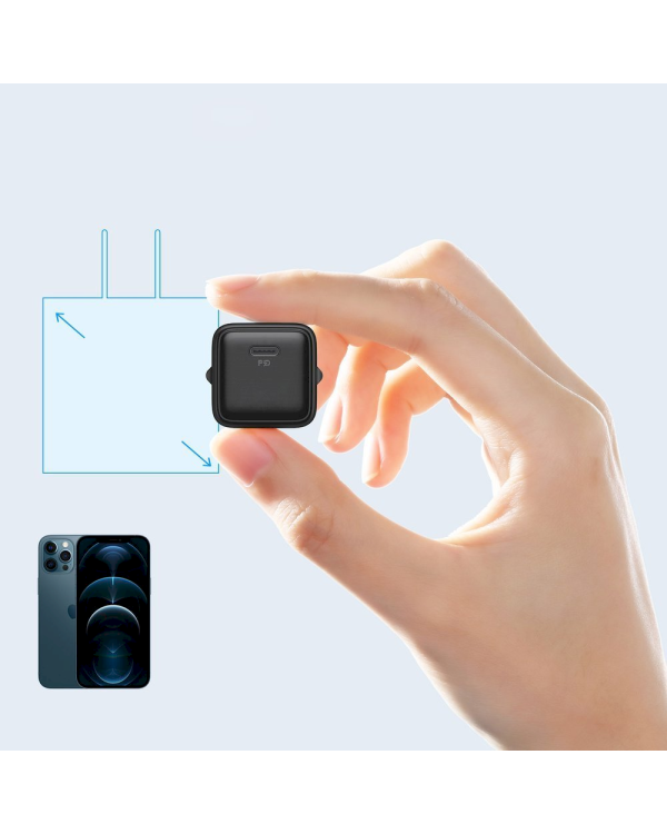 Joyroom быстрое настенное зарядное устройство USB Type C 20W Power Delivery Quick Charge 3.0 AFC черный (L-P202)